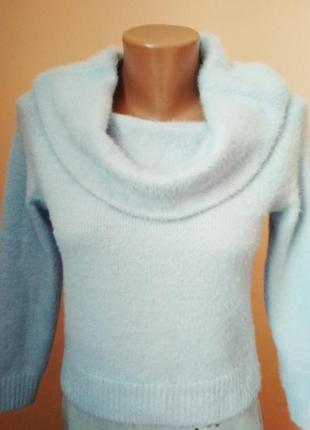 Ангоровый свитерочек на маленький пост, размер xs.4 фото