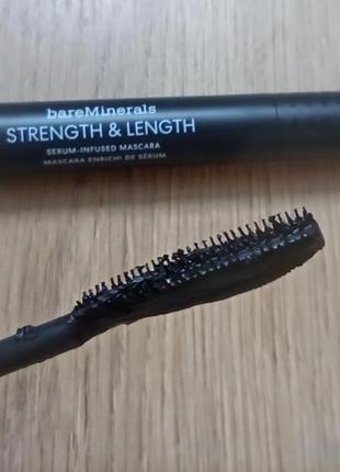 Туш bareminerals strength & length serum infused mascara #розвантажую2 фото