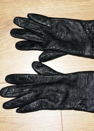 Перчатки кожаные демисезонные. размер 7 (s.m)