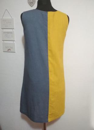 Лён фирменное натуральное льняное платье сарафан супер качество!!!2 фото
