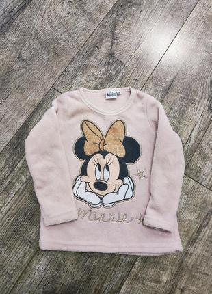 Кофта утепленная, minnie mouse, disney, р. 92-98, 2-3 года