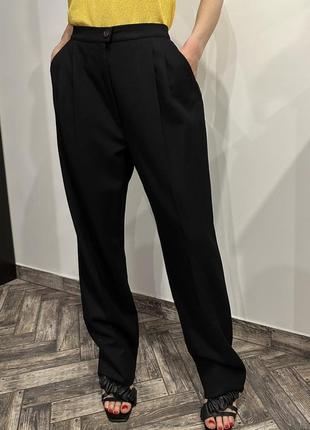 Valentino boutique винтажные классические брюки шерстяные с высокой посадкой