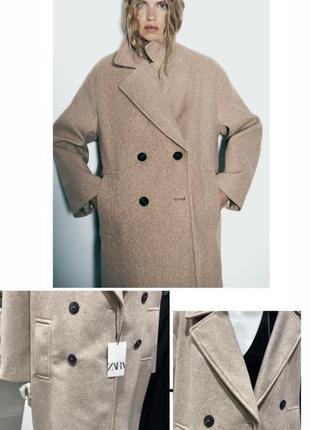 Пальто женское zara &lt;unk&gt; пальто осень5 фото