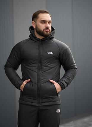 Куртка the north face черная мужская демисезонная весенняя / осенняя