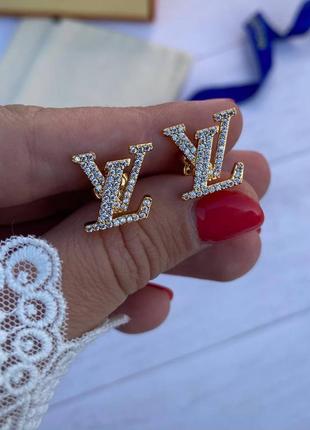 Брендовые серьги  в стиле louis vuitton (луи виттон)♥️♥️♥️