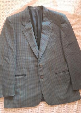 Шерсть стильный пиджак в гусиную лапку италия3 фото