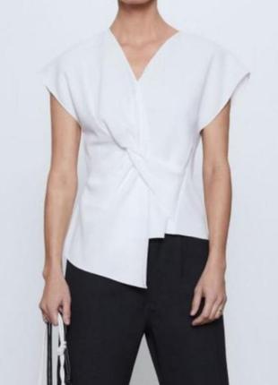 Асиметрична блуза zara5 фото