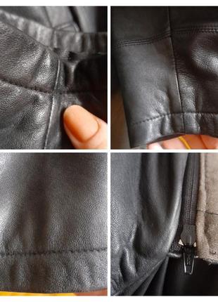Куртка кожаная винтажная тёплая натуральная кожа "парка "винтаж10 фото