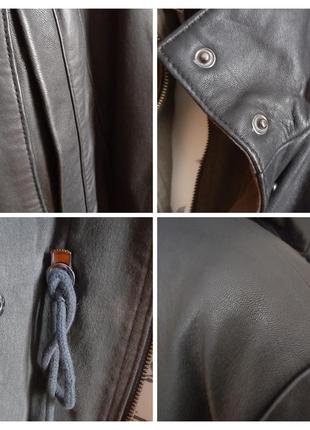 Куртка шкіряна вінтажна тепла натуральна "парка" вінтаж шкіра