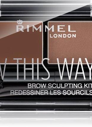 Rimmel набір для моделювання брів відтінок 002 medium brown