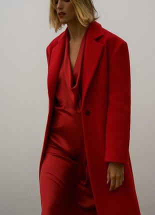 Пальто шестеряное жен. zara р.s(165/84a)