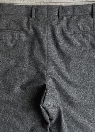 Штани\брюки hiltl terni slim fit wool flannel pants5 фото