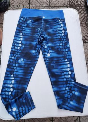 Лосины adidas леггинсы женские смортивные синие2 фото