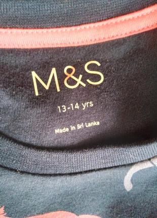 Пижама m&amp;s 13-14 лет3 фото