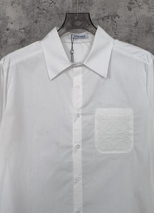 Базовая рубашка белая унисекс. размер m/l2 фото