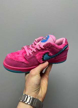 Кросфвки nike sb dunk low grateful dead bears pink8 фото