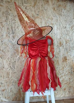 Карнавальний костюм на хеллоуїн плаття відьми