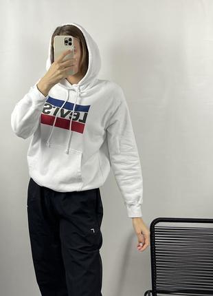 Белоснежный худи от levis