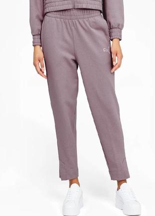 Теплые спортивные штаны с высокой посадкой рuma