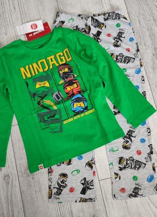 Пижама с длинным рукавом cool club lego ninjago ниндзяго 98 см