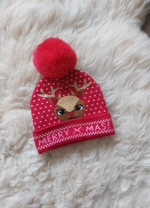 Тепла шапочка h&m на 2-4 роки (розмір 50-51)