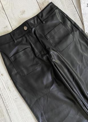 Широкие брюки из эко кожи promod ppp m6 фото