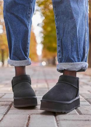 Женские угги Ботинки мужские ugg black5 фото