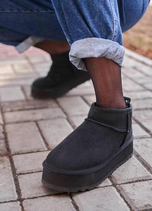 Женские угги Ботинки мужские ugg black4 фото