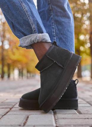 Женские угги Ботинки мужские ugg black2 фото