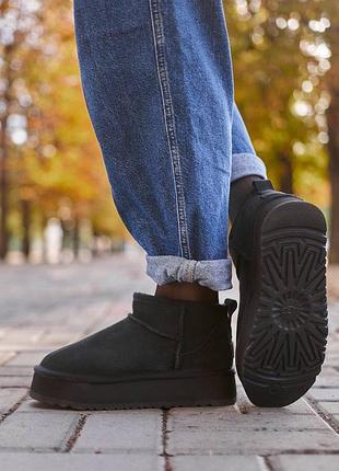 Женские угги Ботинки мужские ugg black8 фото