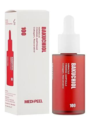 Укрепляющая сыворотка с бакучиолом medi-peel bakuchiol miracle firming ampoule