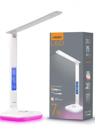 Led настольная лампа videx tf05w-rgb 7w 3000-5500k