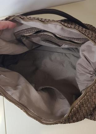 Сумка vera pelle итали натуральная плетеная кожа