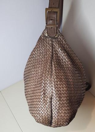 Сумка vera pelle итали натуральная плетеная кожа