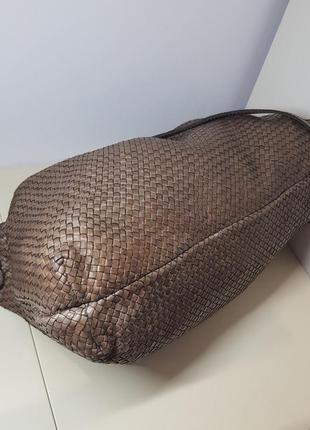 Сумка vera pelle итали натуральная плетеная кожа