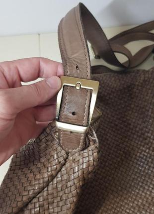 Сумка vera pelle итали натуральная плетеная кожа
