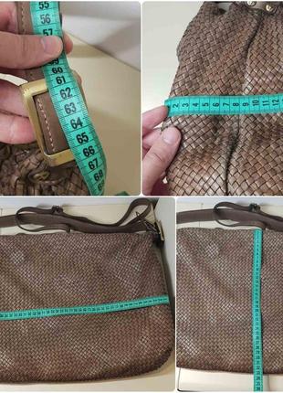 Сумка vera pelle итали натуральная плетеная кожа