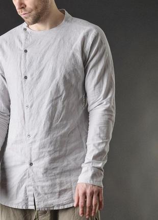 Сорочка оригінального крою бавовна + льон від українського бренду