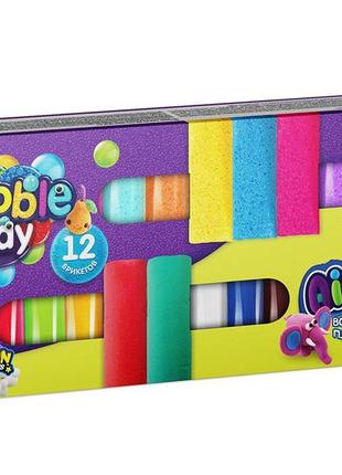 Креативна творчість "air clay+bubble clay" 12 шт+12 шт укр (12), шт