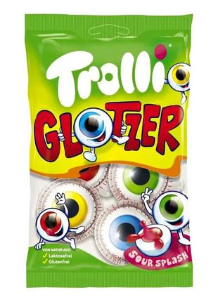 Конфеты желейные жевательные trolli glotzer (глаза), 75г (4шт) германия