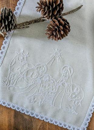 Раннер, салфетка рождественская