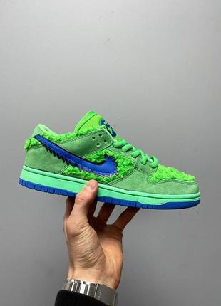 Кросівки nike sb dunk x grateful dead bears green2 фото