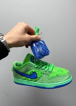 Кроссовки nike sb dunk x grateful dead bears green3 фото