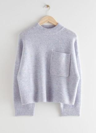 Укорочений джемпер &amp; other stories chest pocket knit sweater / s2 фото