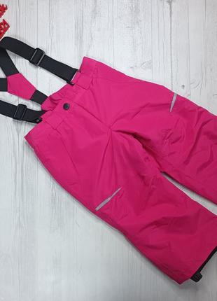 Лыжные термо штаны полукомбинезон lupilu для девочки (86-92)2 фото