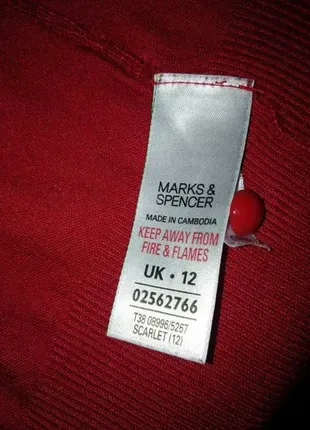 Красный жакет на пуговицах, кардиган marks & spencer кофта3 фото