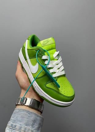 Кроссовки nike sb dunk low chrolophyll green6 фото