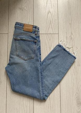 Женские джинсы zara the high waist slim (zara premium collection denim) size eur 36usa 4 mex 261 фото