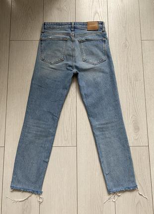 Женские джинсы zara the high waist slim (zara premium collection denim) size eur 36usa 4 mex 266 фото