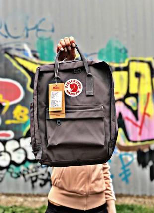 Рюкзак fjallraven kanken gray серый3 фото